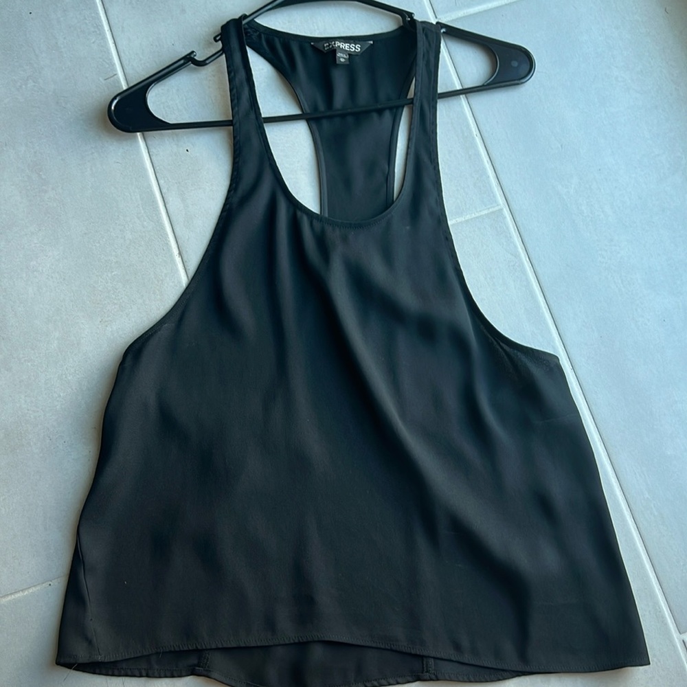 Express open back racer style tank